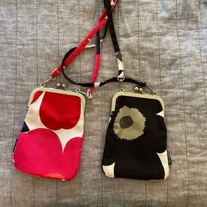 Marimekko coin purse with a strap